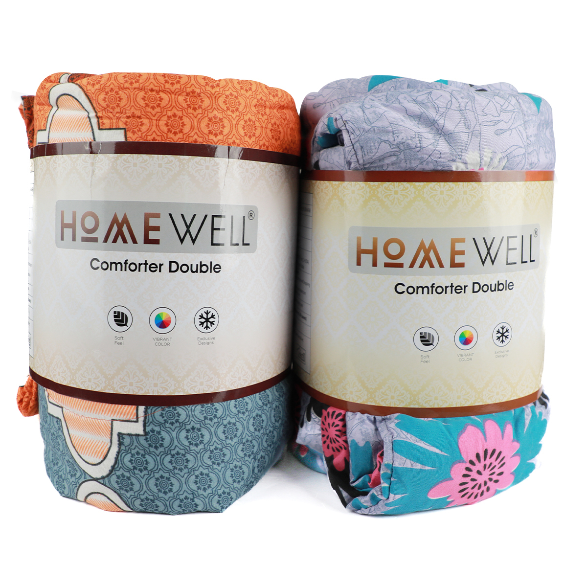 Home Well Comforter Double Assorted Colour and Assorted Design 90 Gsm