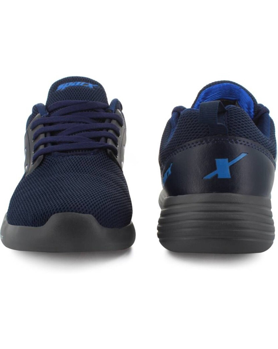 Sparx Mens Mesh Navy Lace Up Sports Shoes