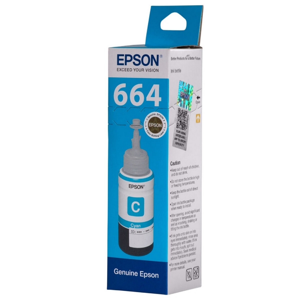 Epson C13T664298 Cyan Ink Bottle