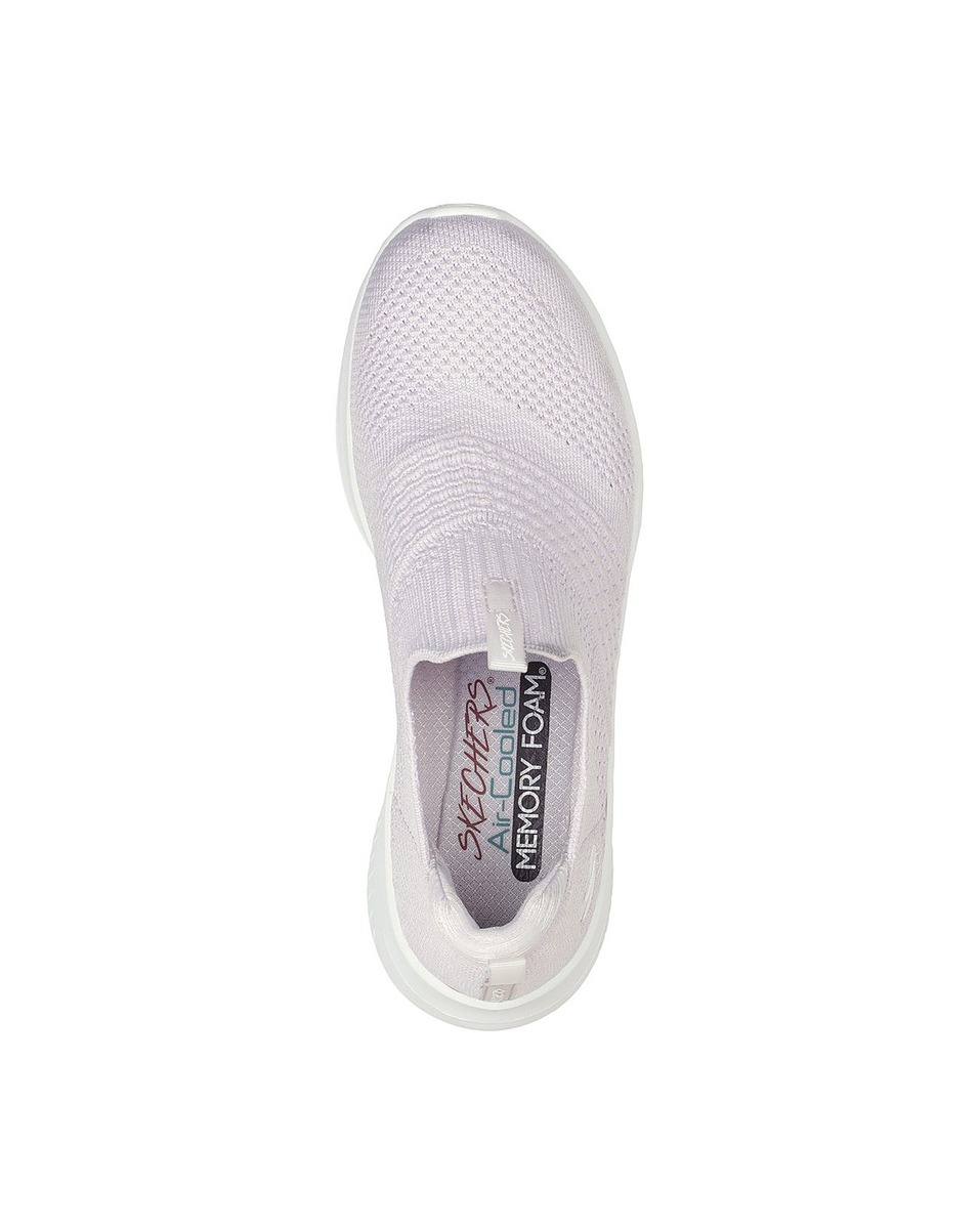 Skechers Ladies Mesh Lavender Pull-On Sports Shoes