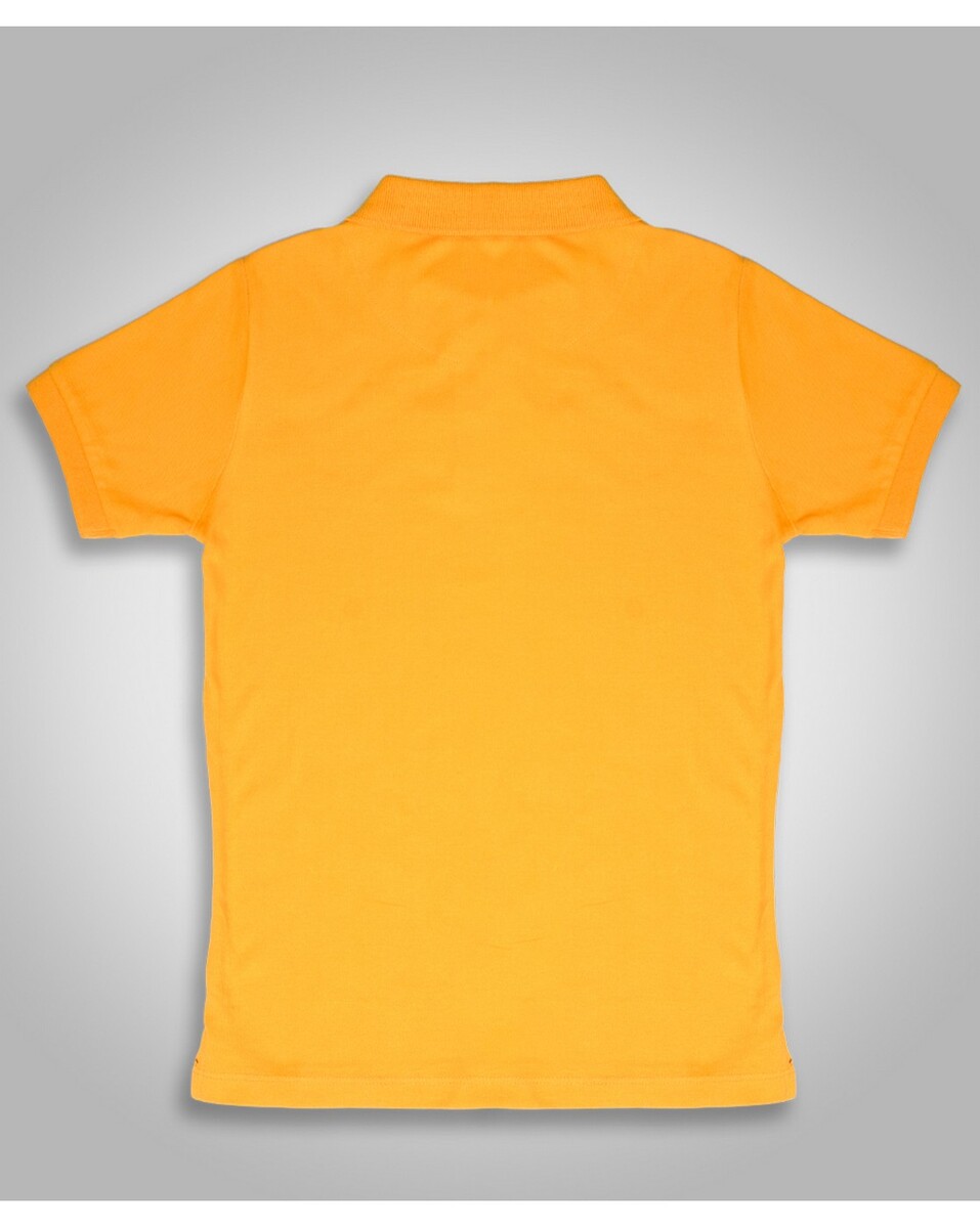 Cortigiani Kids Regular Fit Yellow Solid T-Shirt