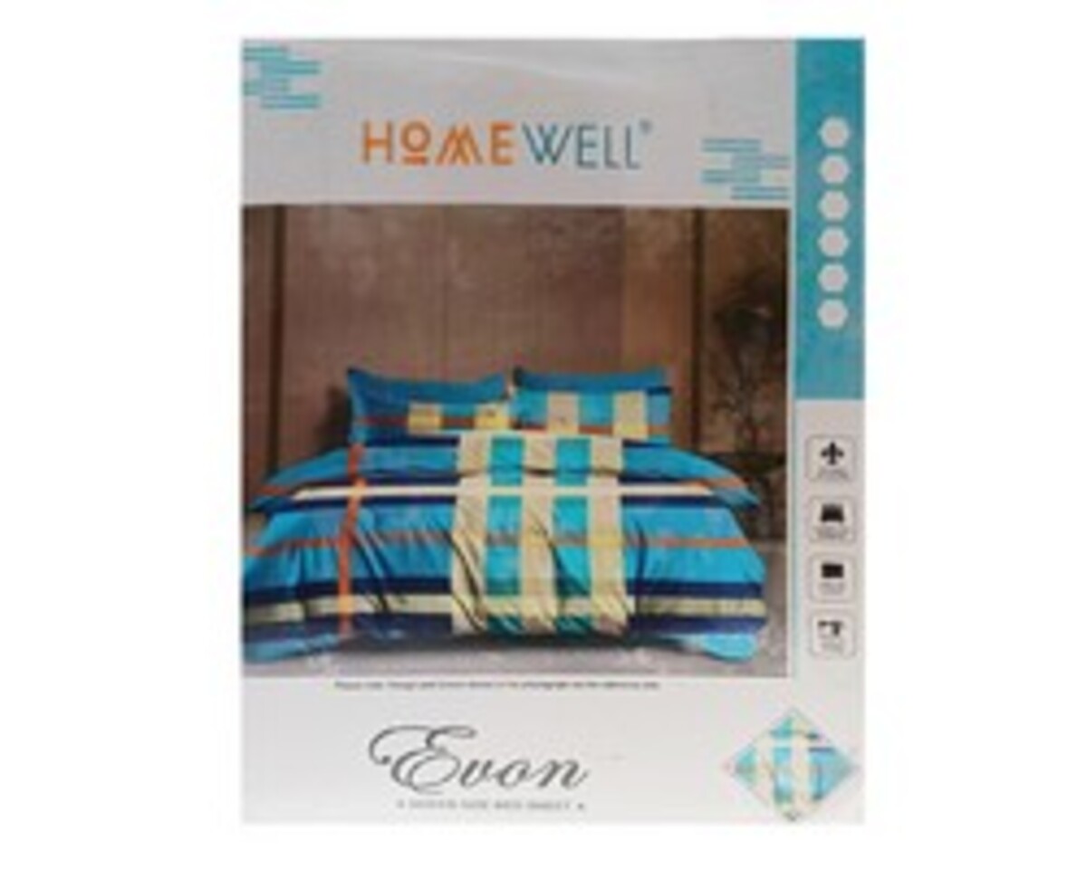 Home Well Queen Size Bedsheet Multicolour ,Set Of 3