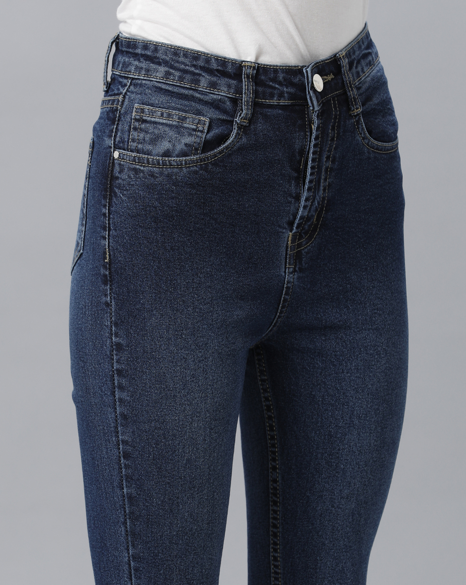 Vie Ladies Slim Fit Blue Jeans