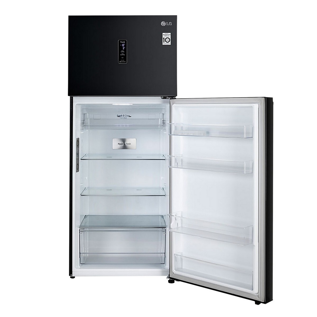 LG Frost Free Double Door Refrigerator GL-T422VESX 398L Ebony Sheen