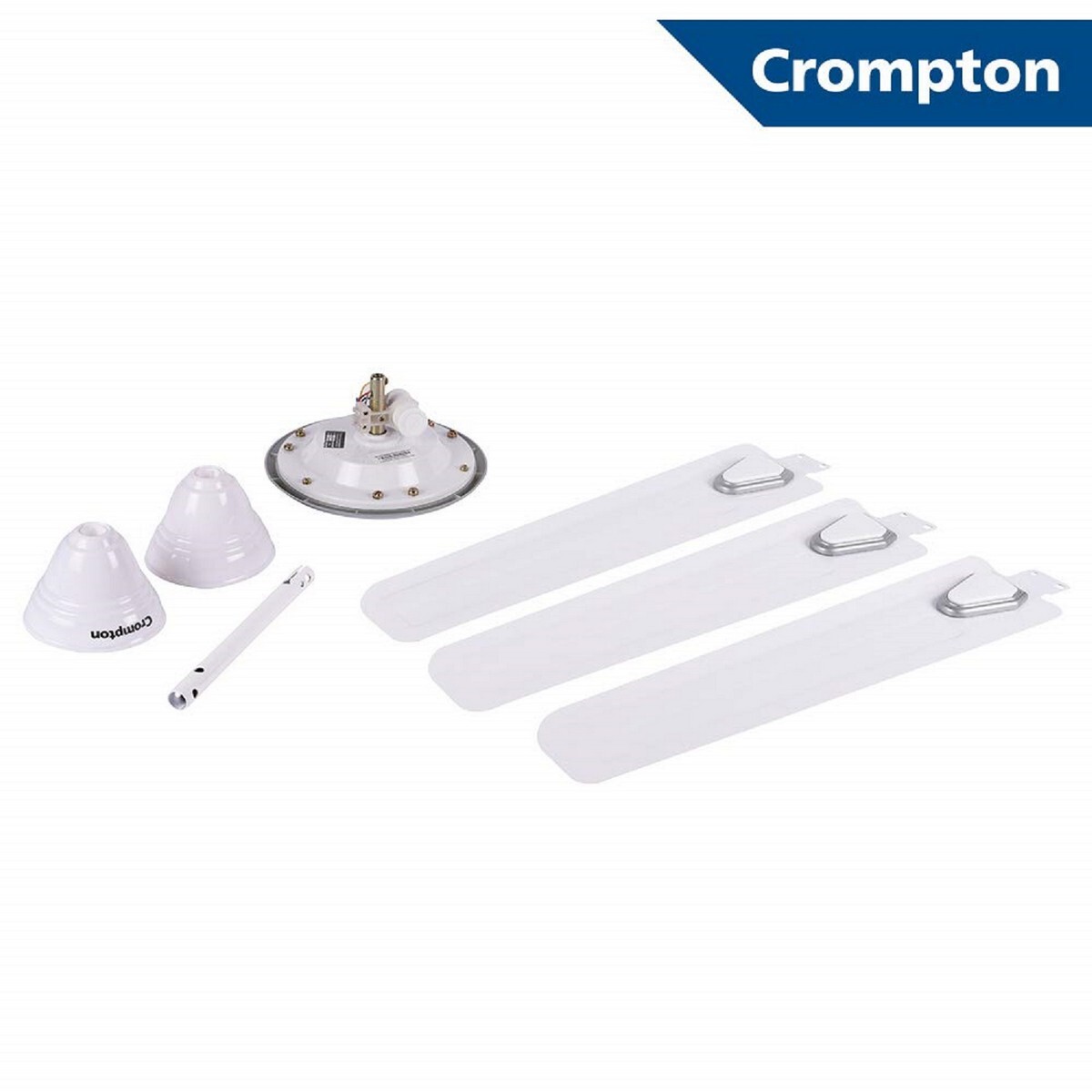 Crompton Ceiling Fan Super Briz Deco Silver White