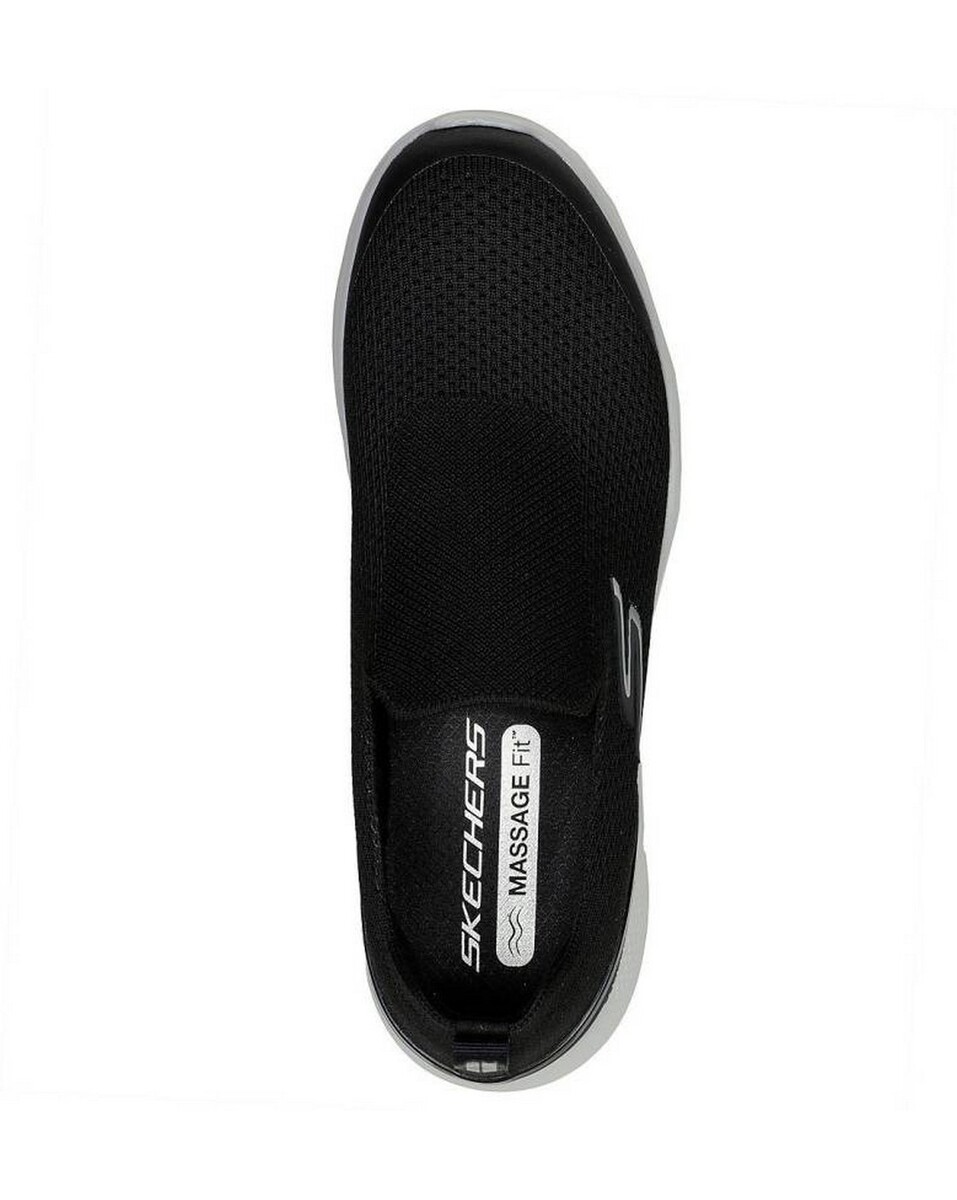 Skechers Mens Textile Black Slip-On Sports Shoe