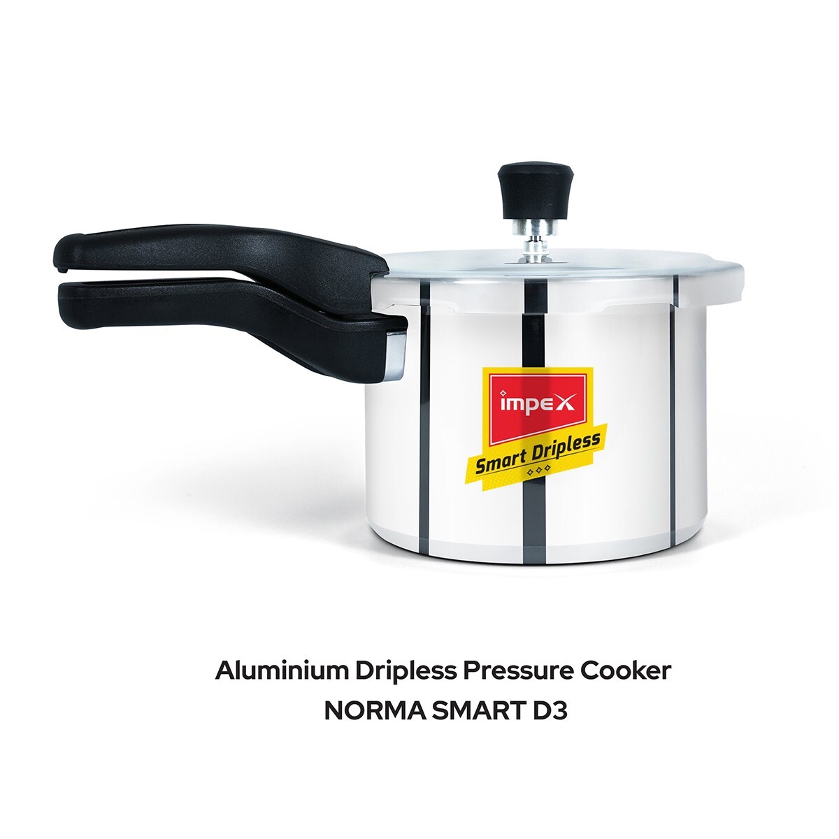 Impex Aluminium Dripless Pressure Cooker 3L Norma 3 Smart