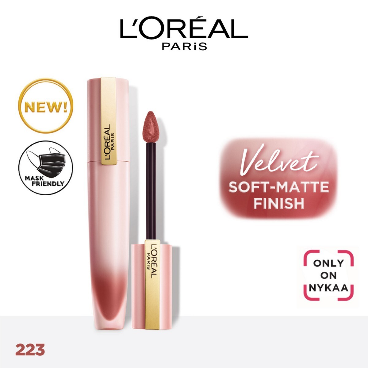 L'Oreal Paris Chiffon Signature Liquid Lipstick, 223 Loose Up, 7ml