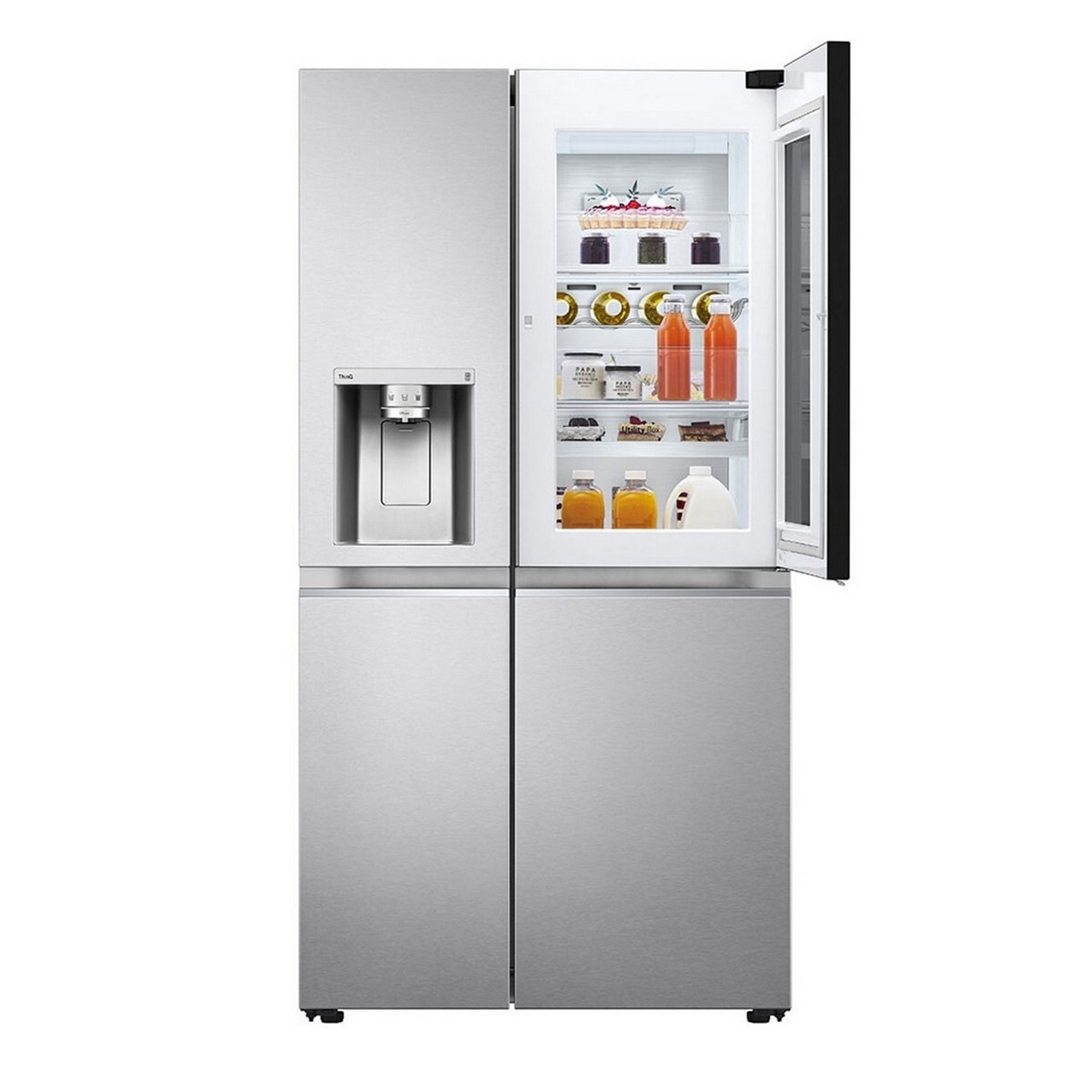 LG Side-by-Side Refrigerator GL-X257ABSX 635L Steel Finish
