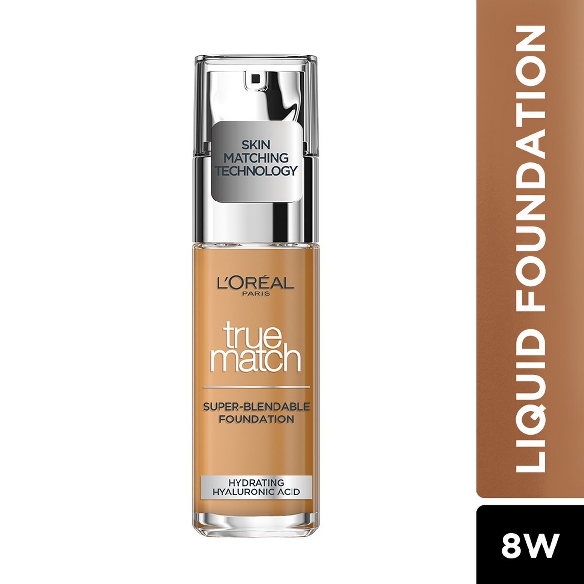 L'Oreal Paris True Match Super Blendable Liquid Foundation Golden Cappuccino 8D8W, 30ml