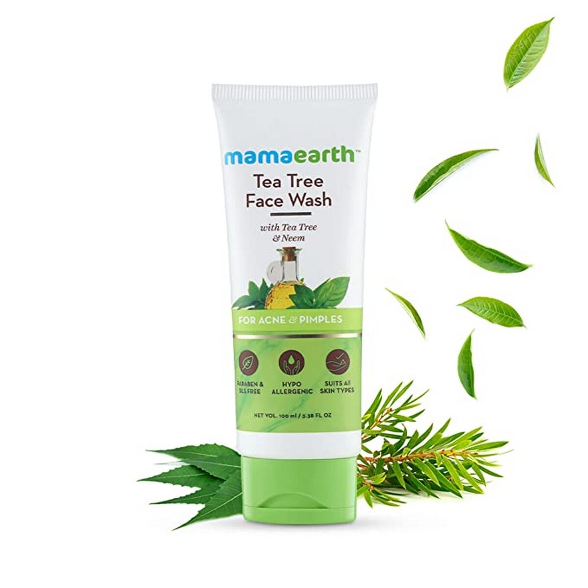 Mamaearth Face Wash Tea Tree Acne & Pimples 100ml