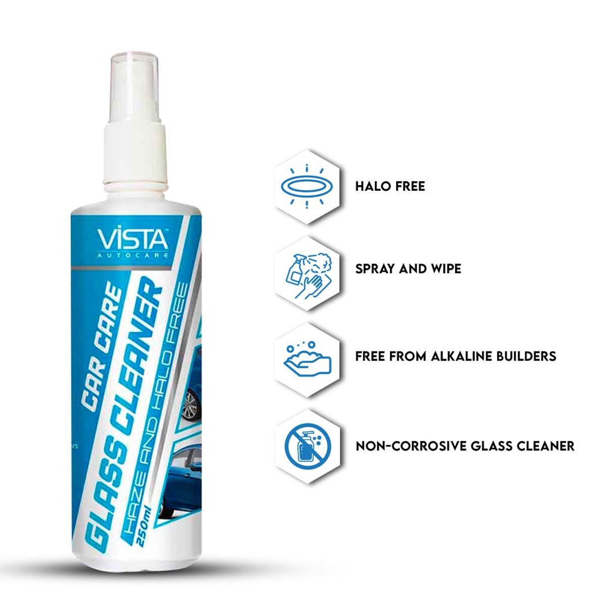 Vista Auto Care Glass Cleaner 250Ml
