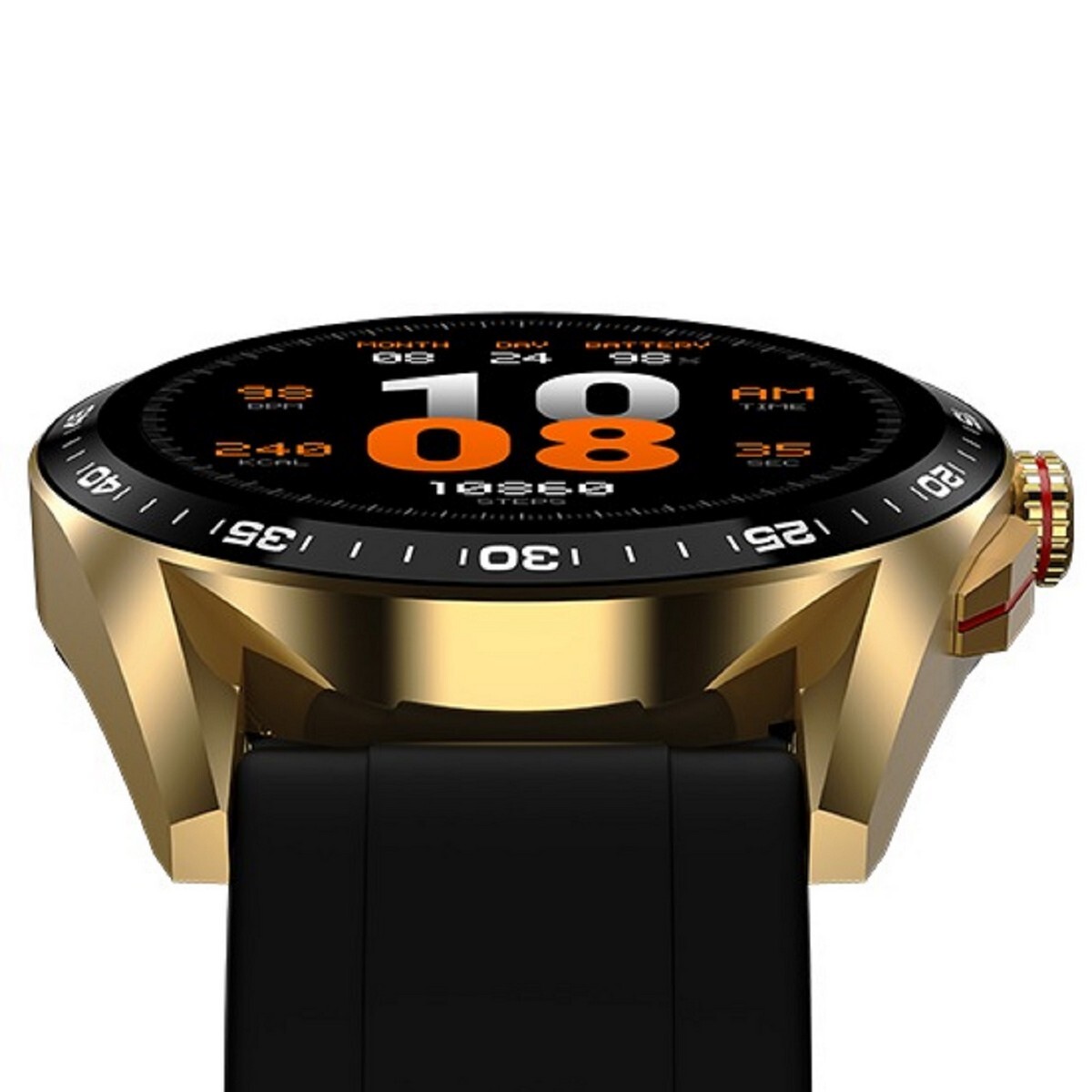 FireBoltt Smart Watch Invicible Plus Gold Black