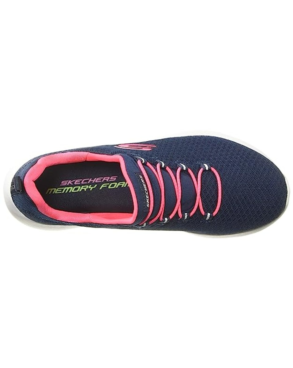 Skechers Ladies Mesh Navy Pull-On Sports Shoes