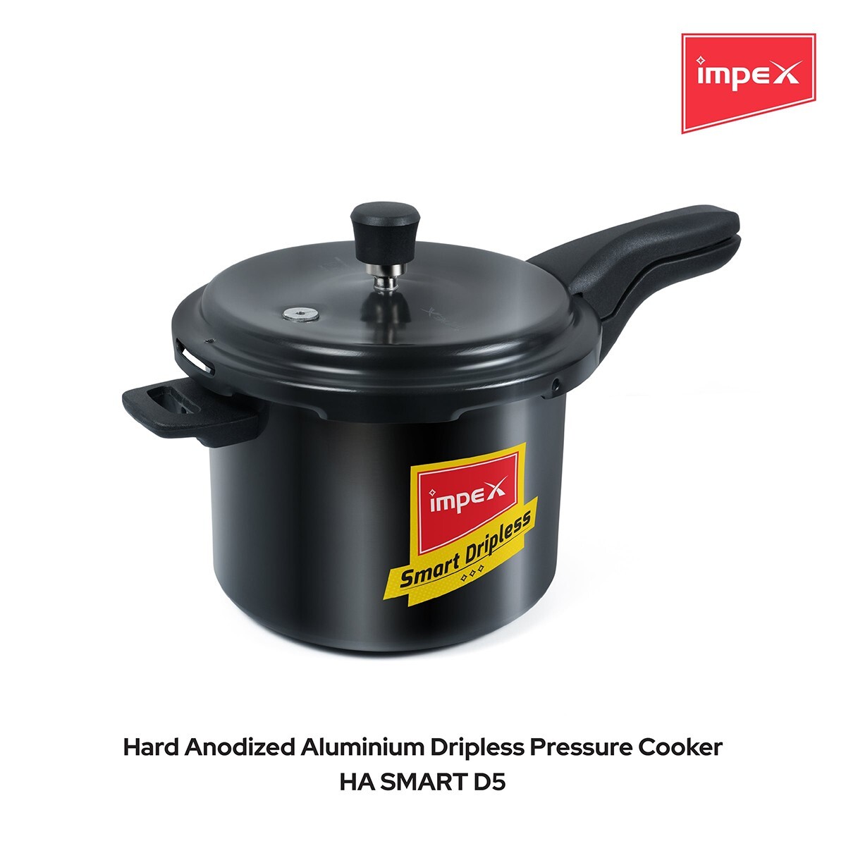 Impex Hard Anodised Dripless Pressure Cooker 4.5L HA5 SMART