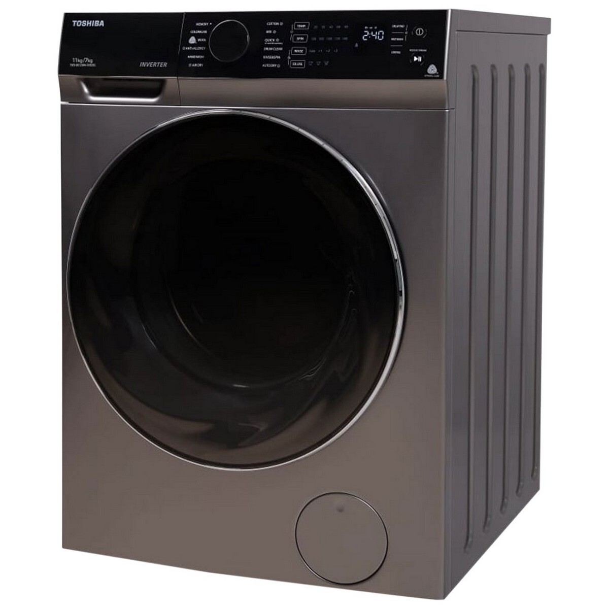 Toshiba Fully Automatic Front Load Washer Dryer BK120M4 11/7Kg Premium Silver