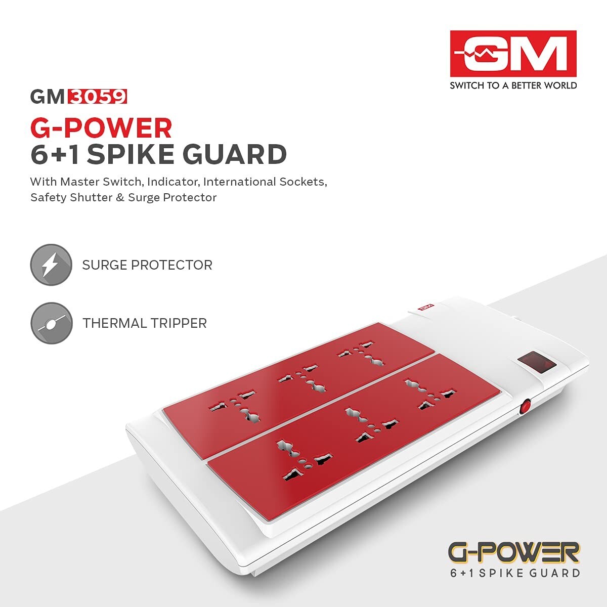 GM G-Power Spike Guard Adapter With Switch 6+1-3059