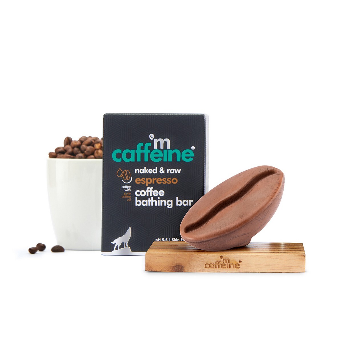 mCaffeine Espresso Coffee Bathing Bar (100 gm)
