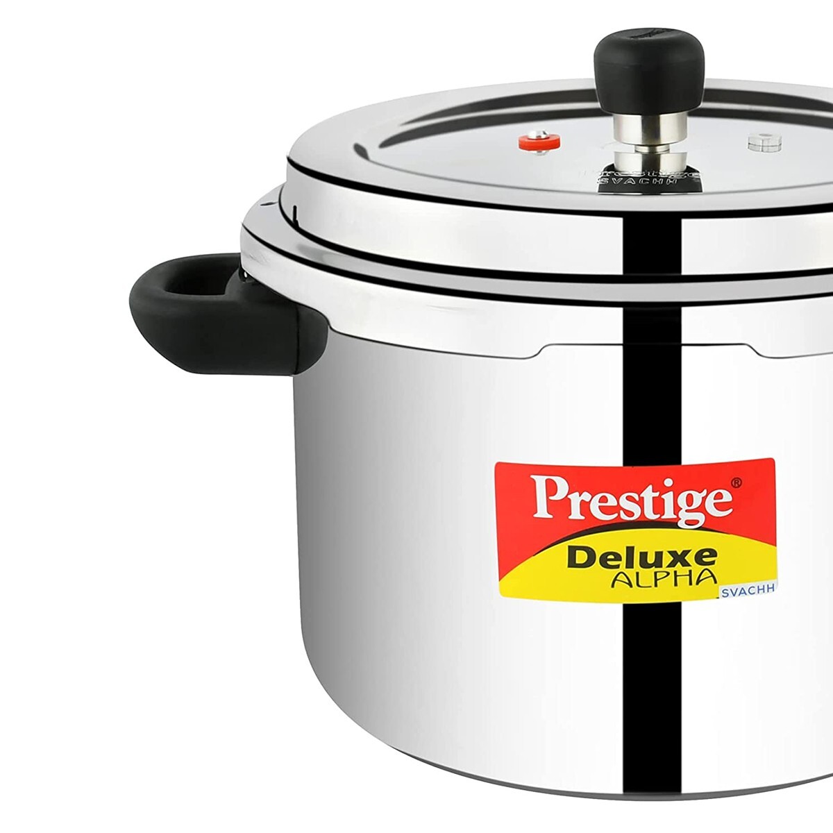 Prestige Stainless Steel Pressure Cooker Svachh Deluxe Alpha 6.5L
