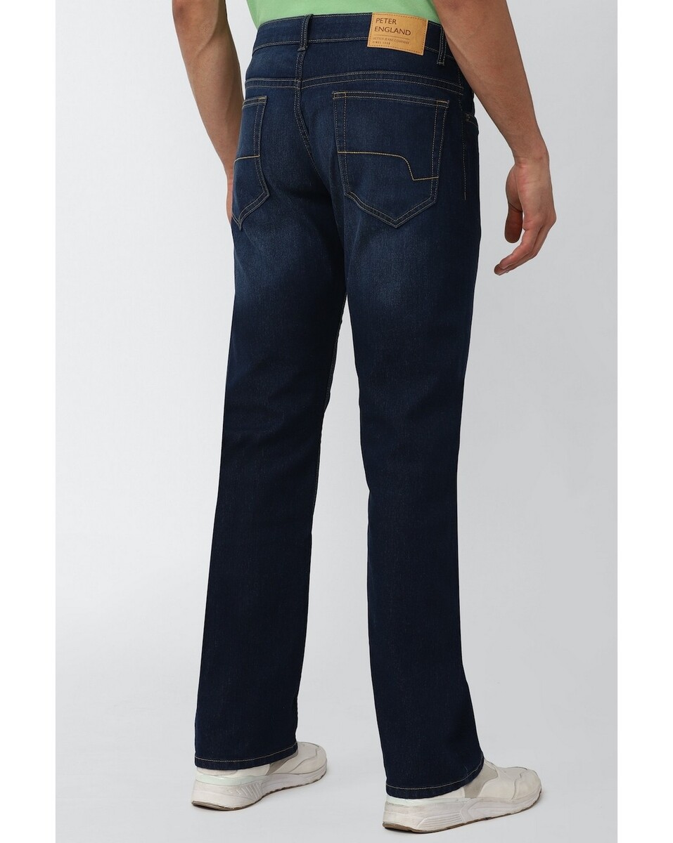 Peter England Mens Regular Fit Navy  Mens Jeans