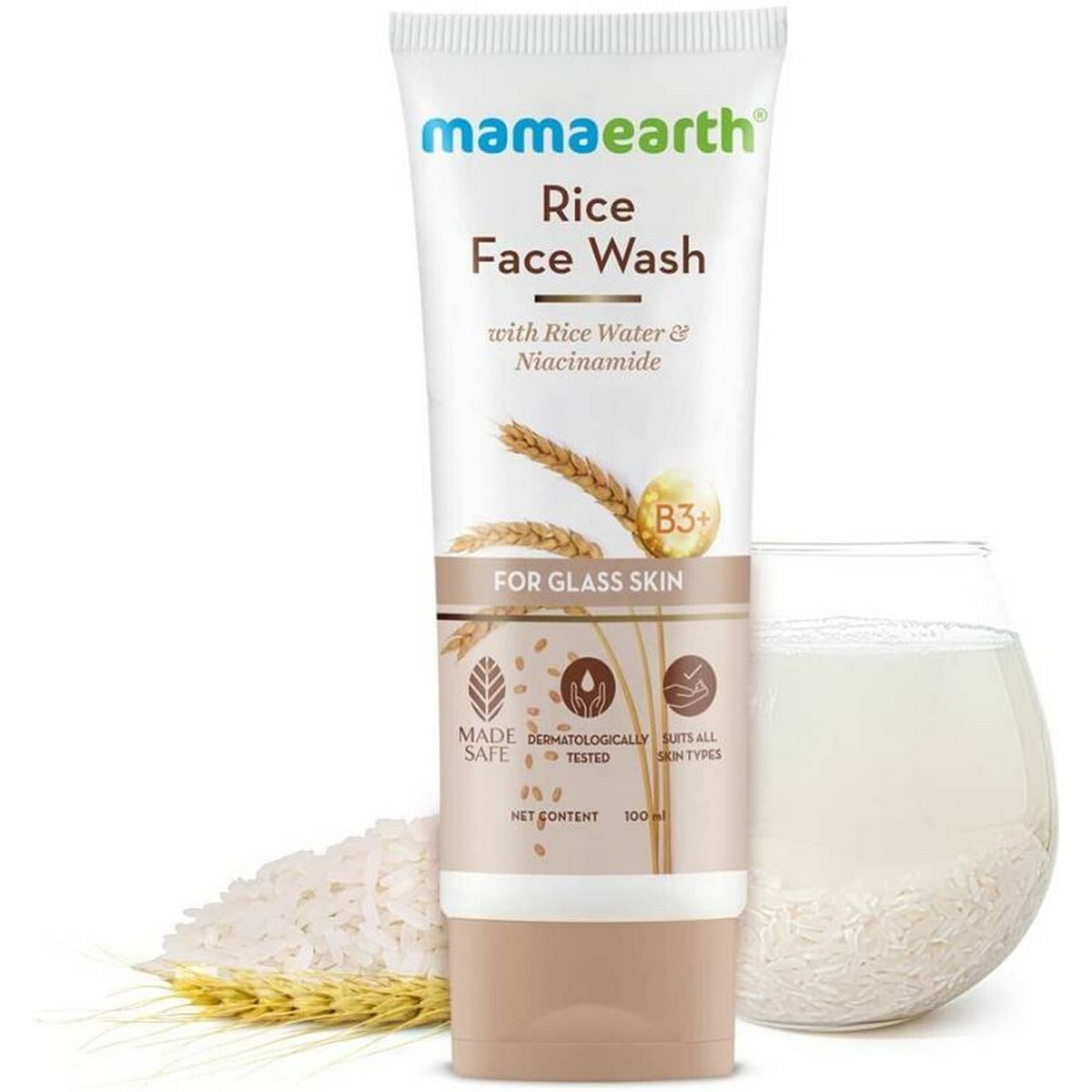 Mamaearth Rice Face Wash 100Ml