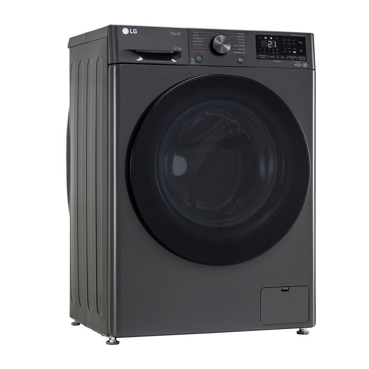 LG Fully Automatic Front Load Washer Dryer FHD0905SWM 9 Kg Middle Black