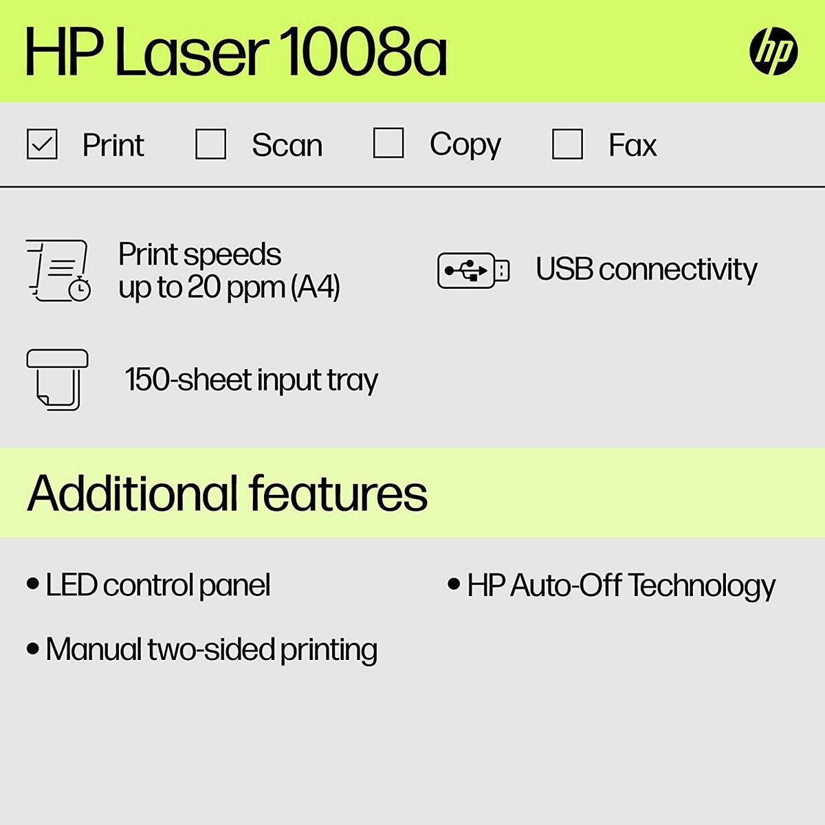 HP Multi-function Laser Jet Printer 1008A
