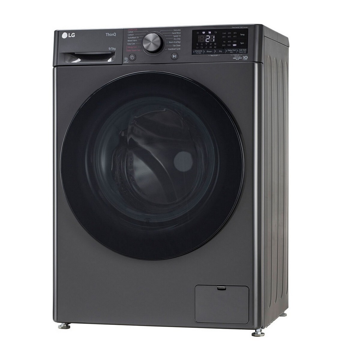 LG Fully Automatic Front Load Washer Dryer FHD0905SWM 9 Kg Middle Black