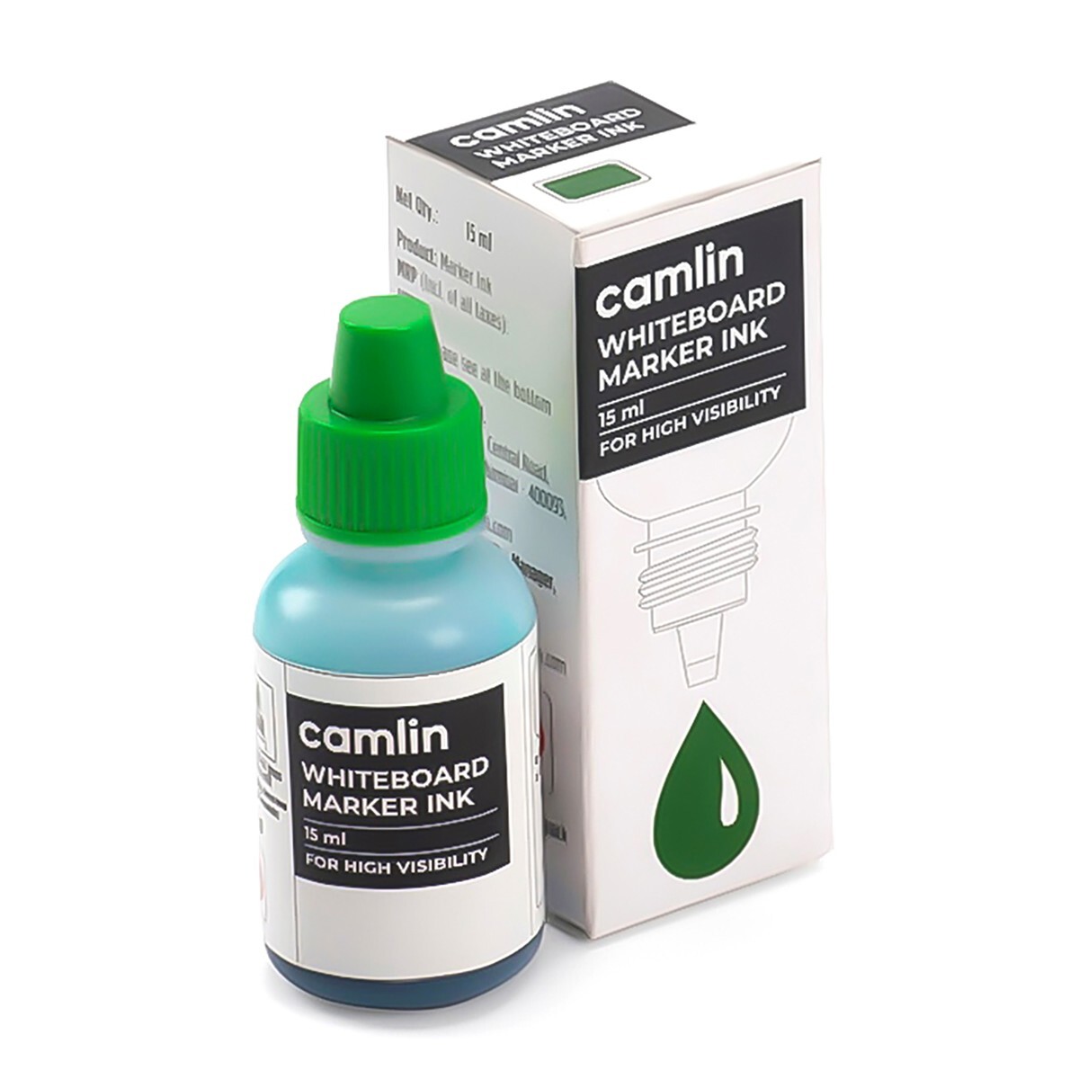 Camlin White Board Marker Ink 15ml-Green