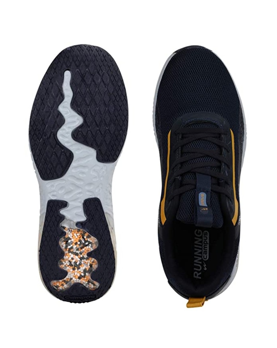 Campus Mens Mesh Navy Lace-Ups Sports Shoes