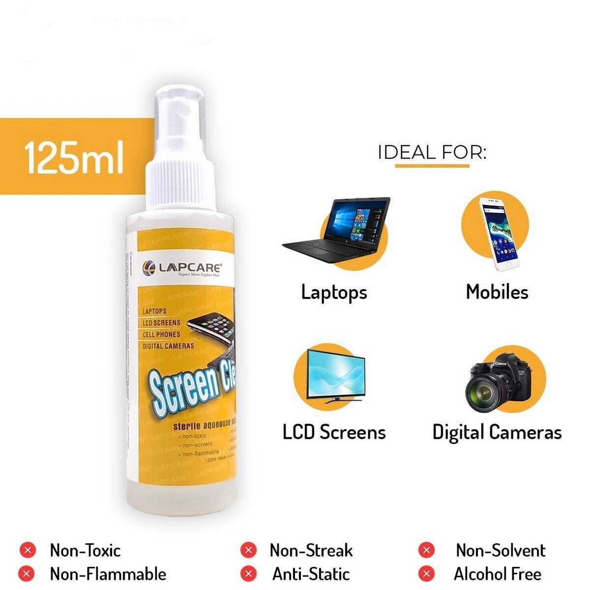 Lapcare 5-in-1 Screen Cleaning Kit with Suction Balloon