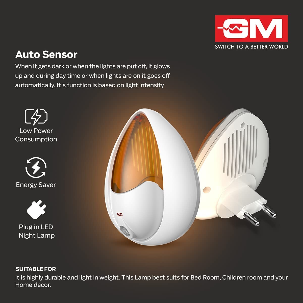 GM Night Lamp With Sensor-3030