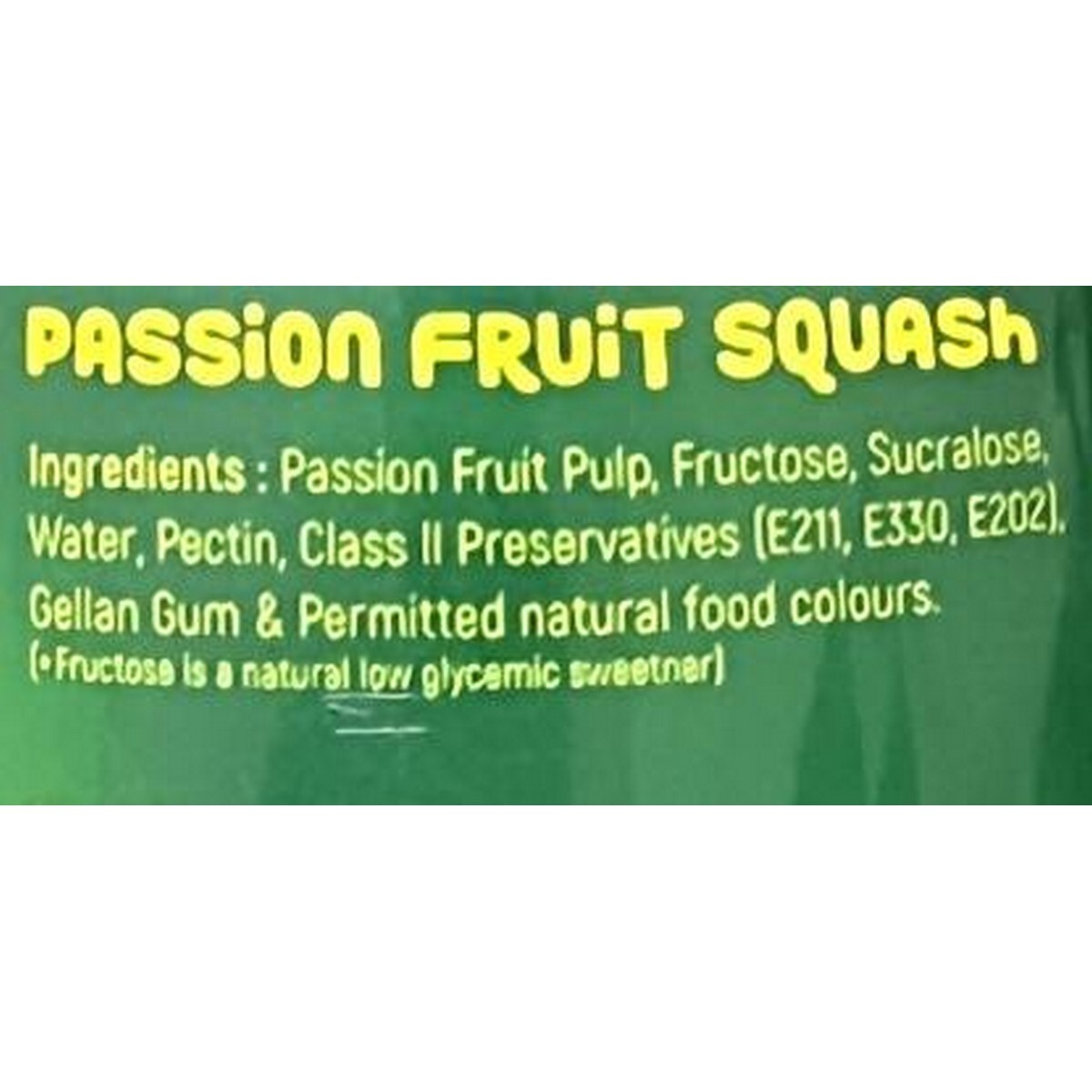 Malanad Passion Fruit Sugar Free Crush 750Ml