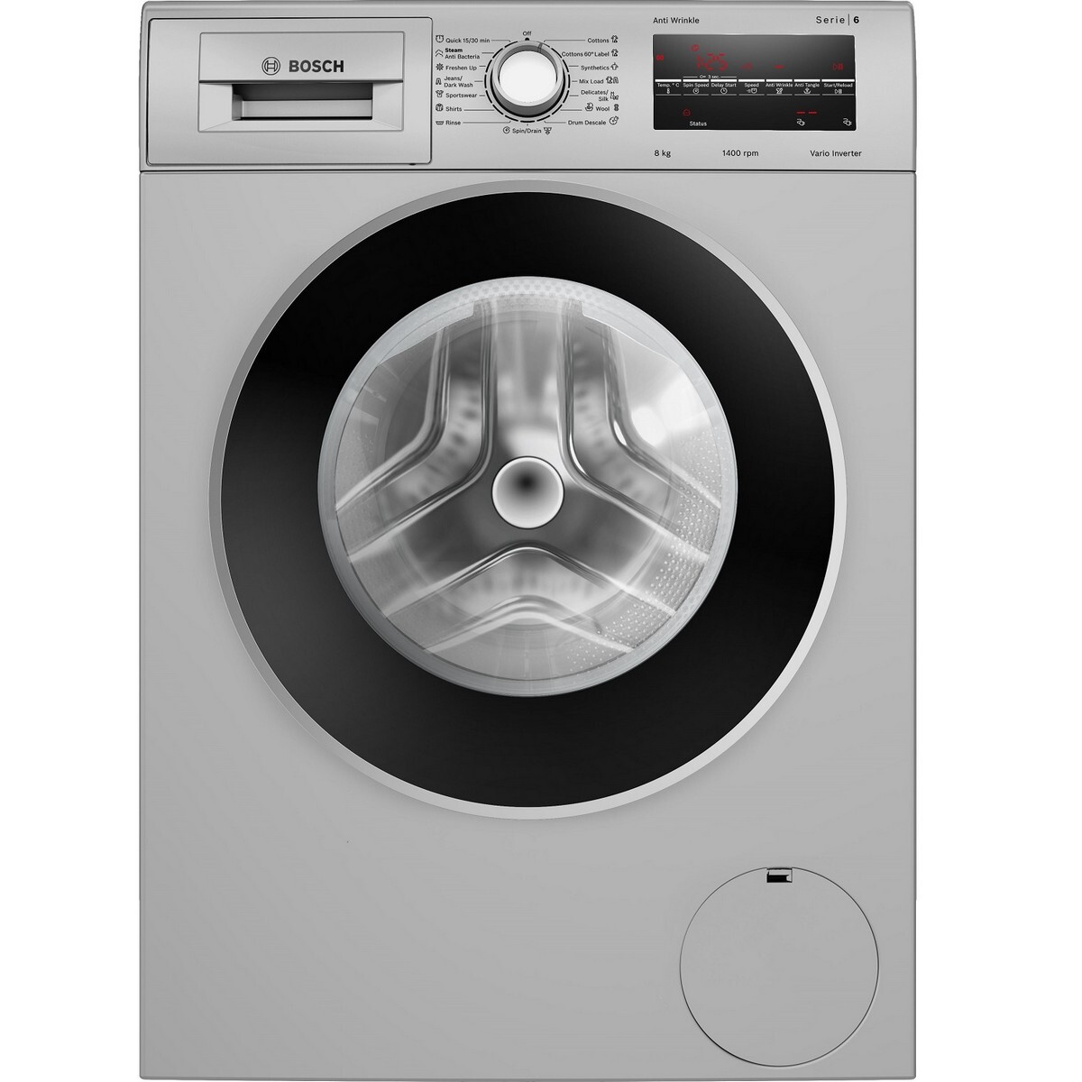 Bosch Frond Load Washing Machine WAJ2846GIN 8Kg Silver Steam