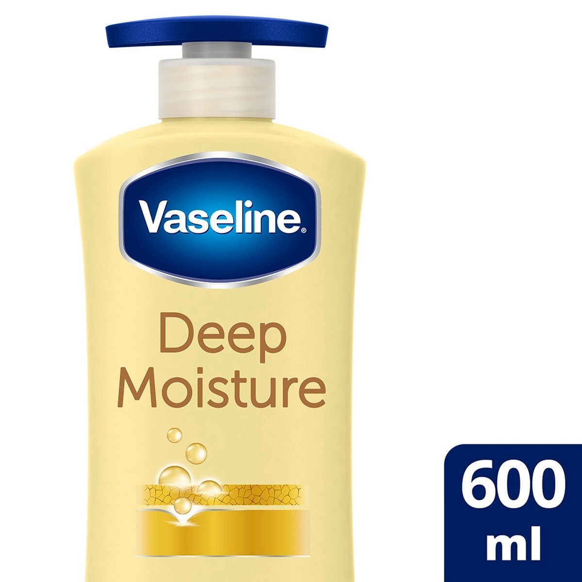 Vaseline Deep Moisture Serum In Lotion - For Dry Skin, 600 Ml