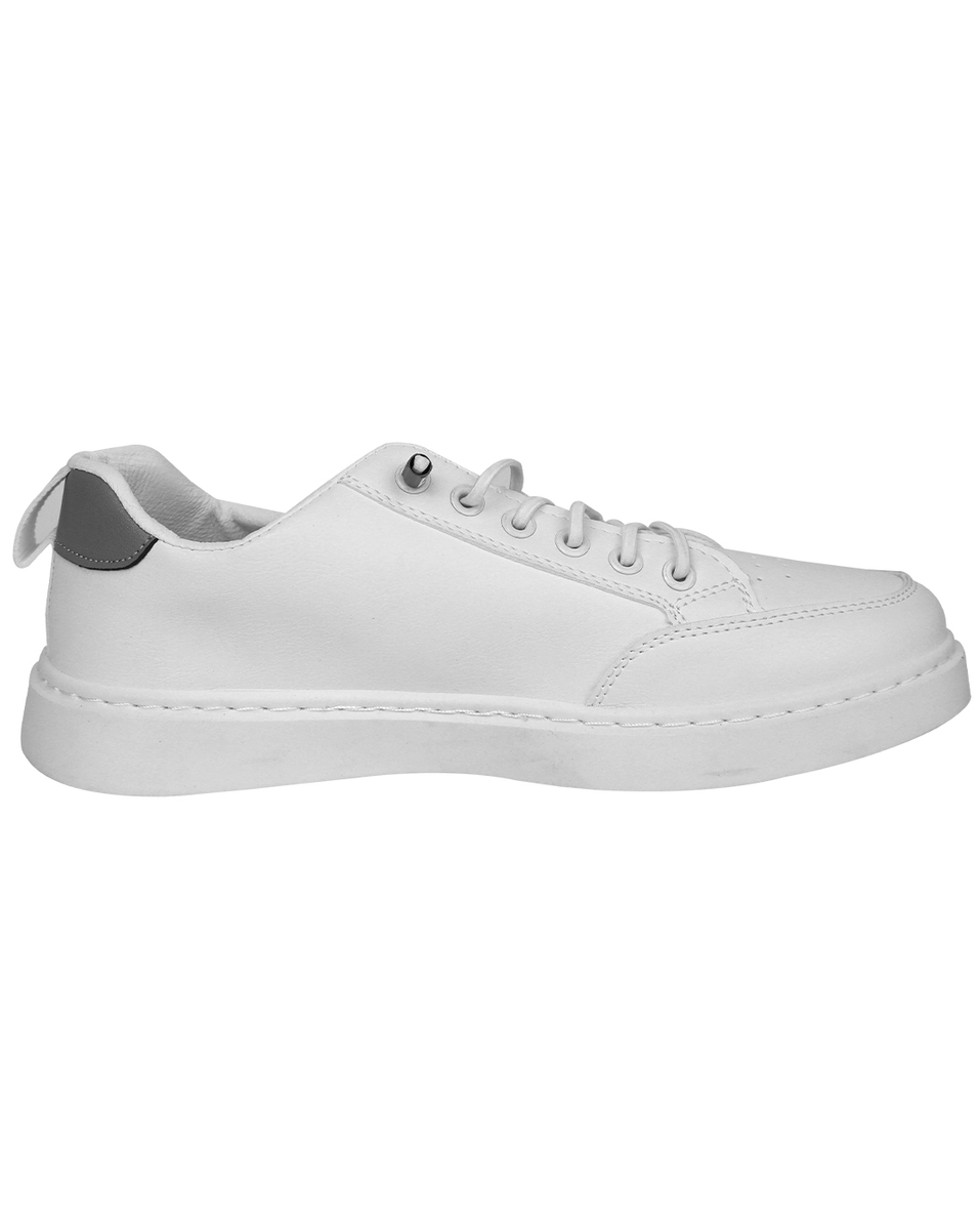 Buy Bonkerz Mens Rexine White Lace-Up Casual Shoes Online - Lulu ...