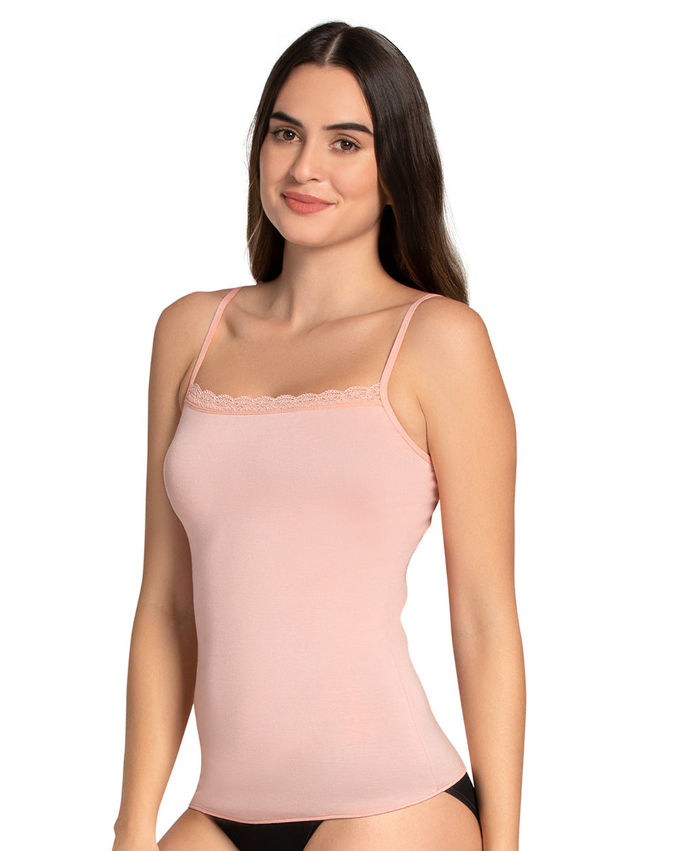 Amante Ladies Solid Impatiens Pink Camisole Double Extra Large