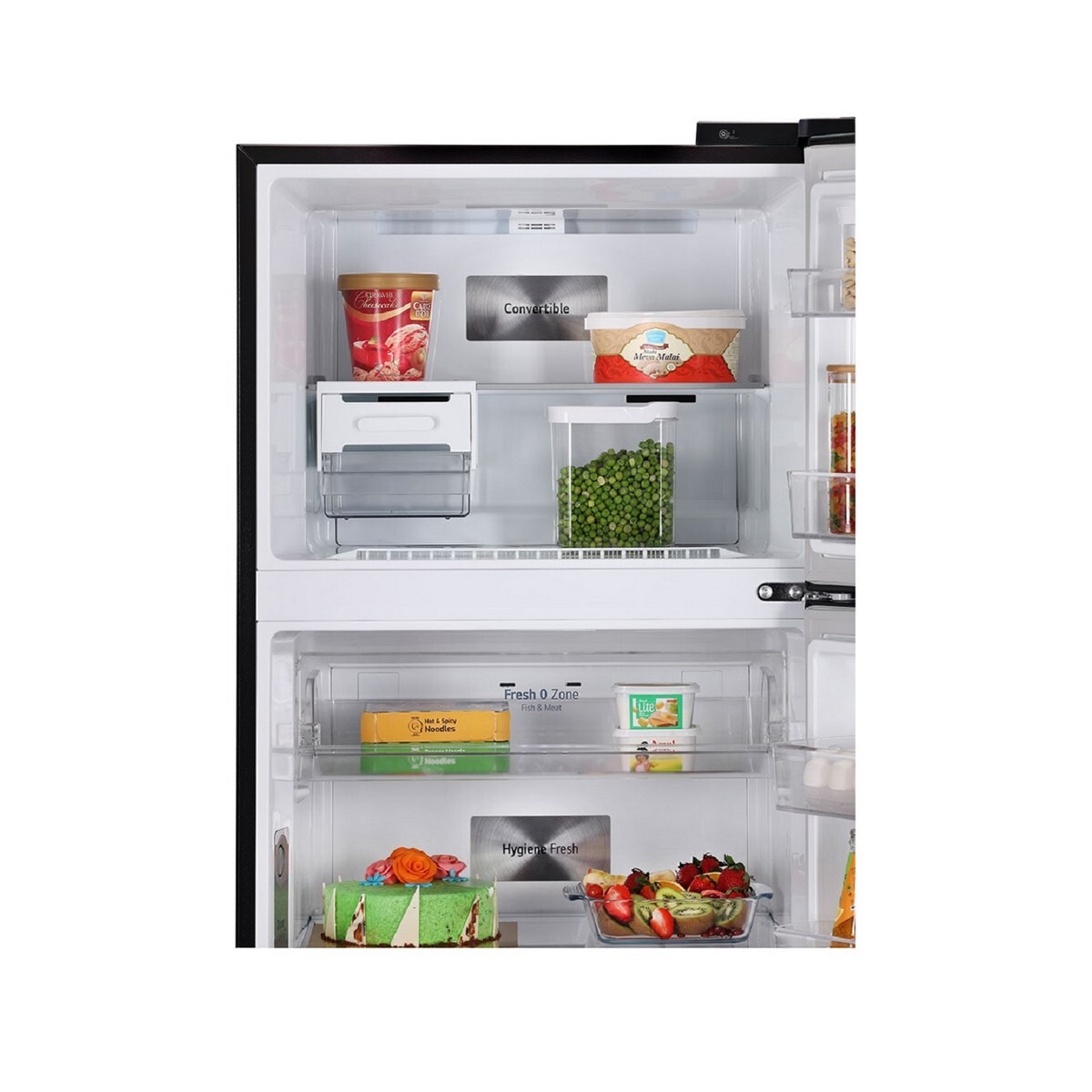 LG  Frost Free Double Door Refrigerator GL-T412VESX 380L Ebony Sheen