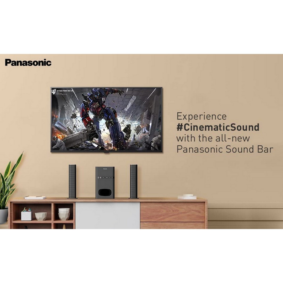 Panasonic SC-HT260GW-K 80 W Bluetooth Soundbar  (Black, 2.1 Channel)