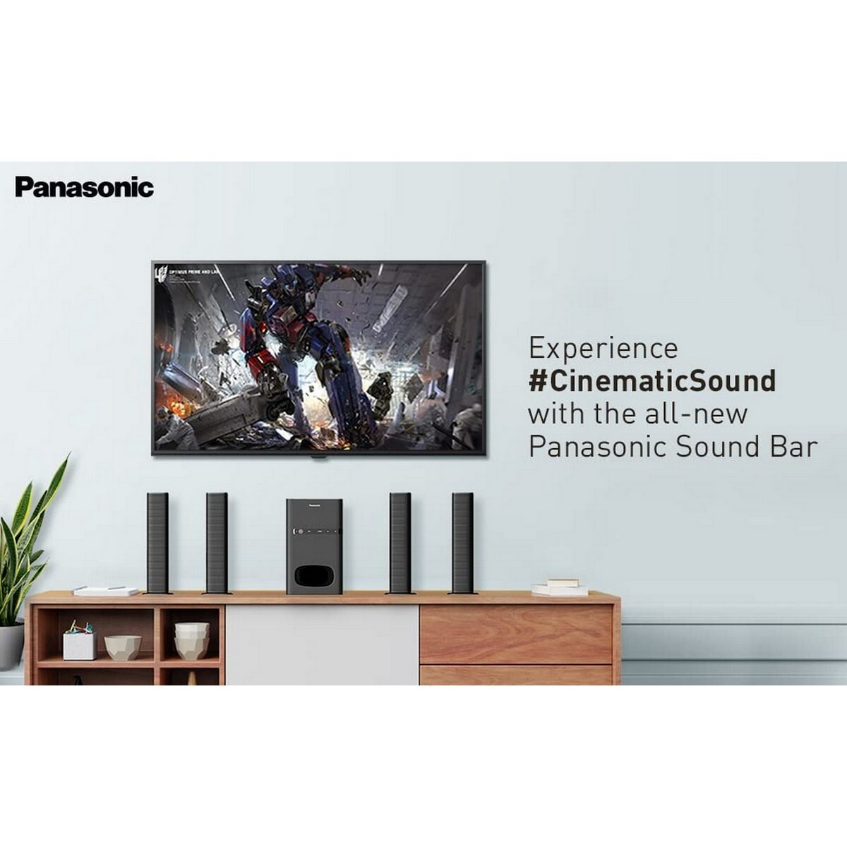 Panasonic SC-HT480GW-K 100 W Bluetooth Home Theatre Black