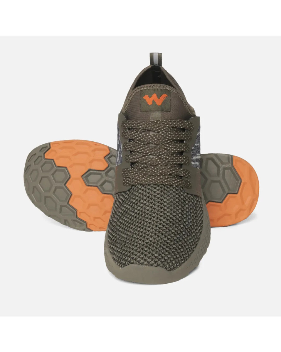 Wildcraft mens Mesh Khaki Lace-Ups Sports shoes