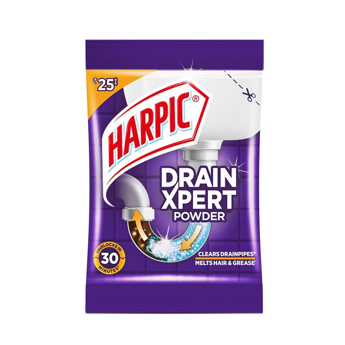 Harpic Powder Drain Clean 50gm