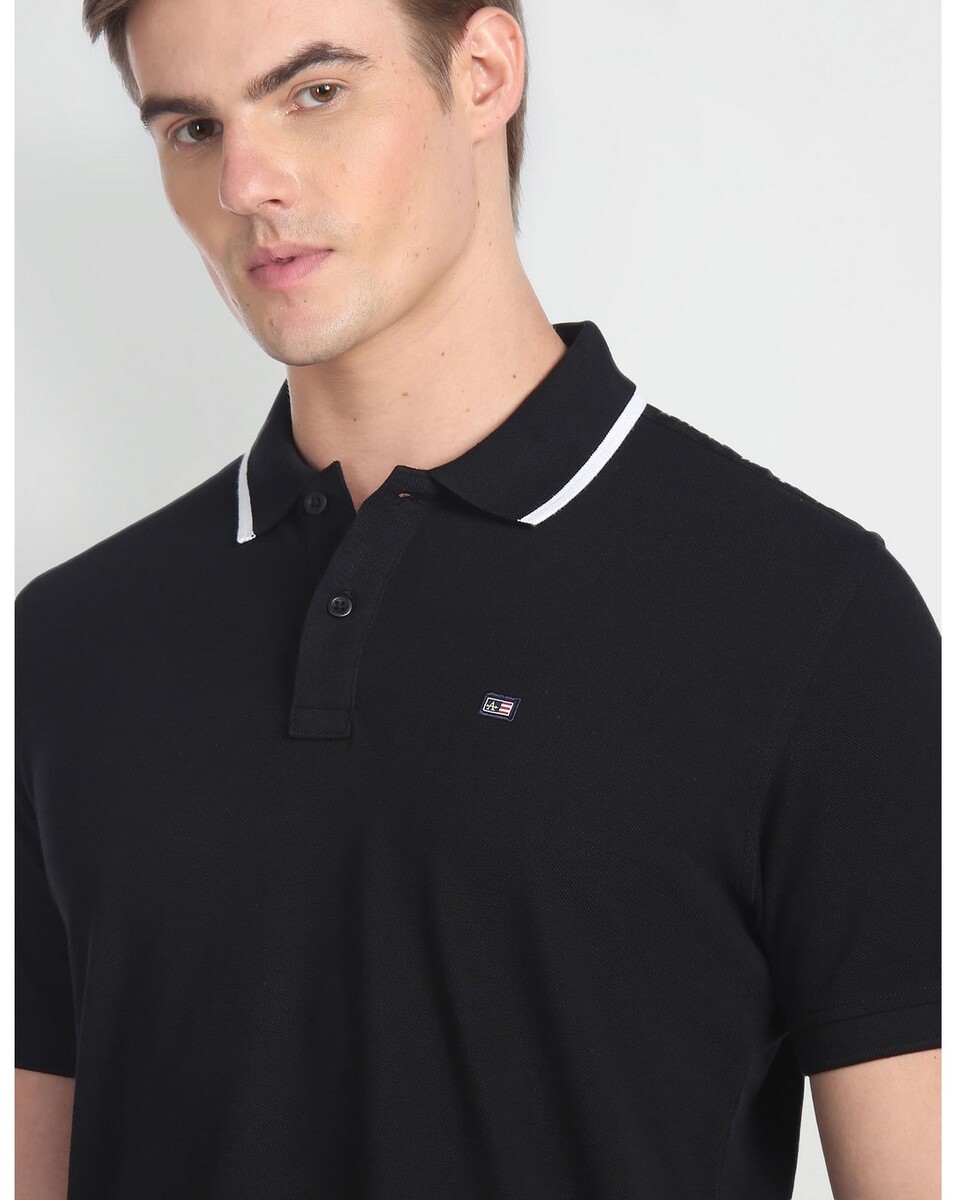 Arrow Sport Mens Regular Fit Short Sleeves Solid Casual Shirt