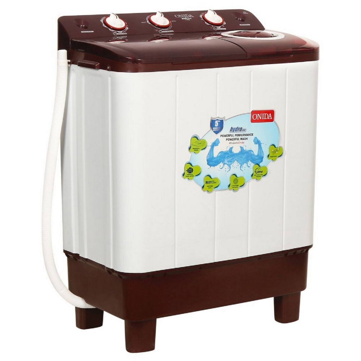 Onida Semi Automatic Top Load Washing Machine S70TR 7Kg