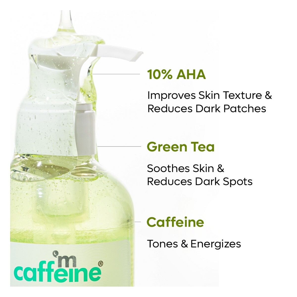 Green tea body wash with AHA -10%