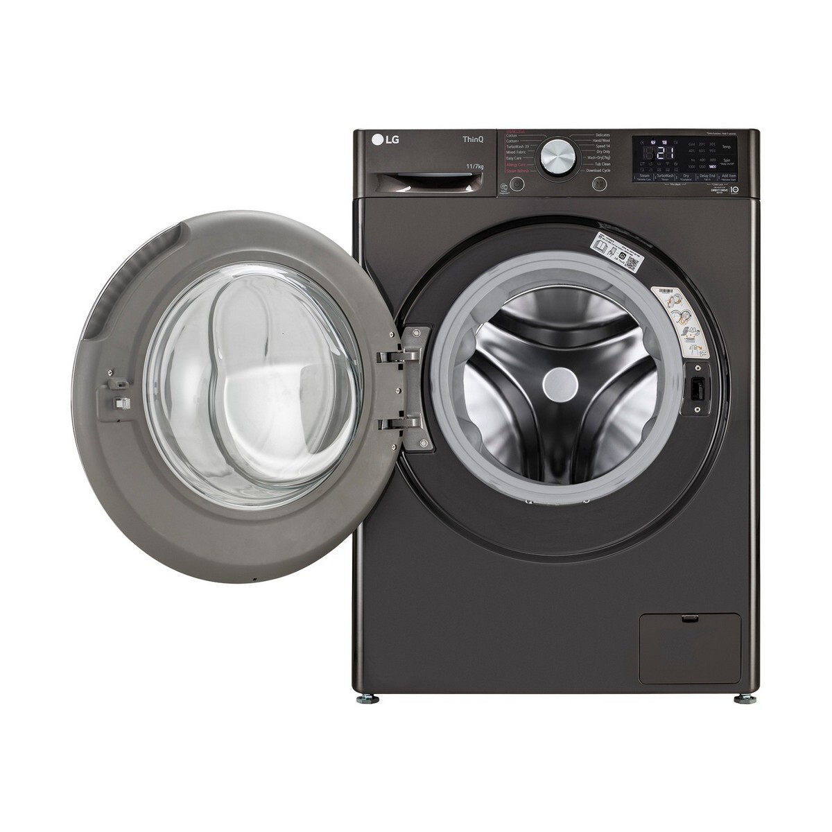 LG Fully Automatic Front Load Washer Dryer FHD1107STB 7 Kg Black VCM