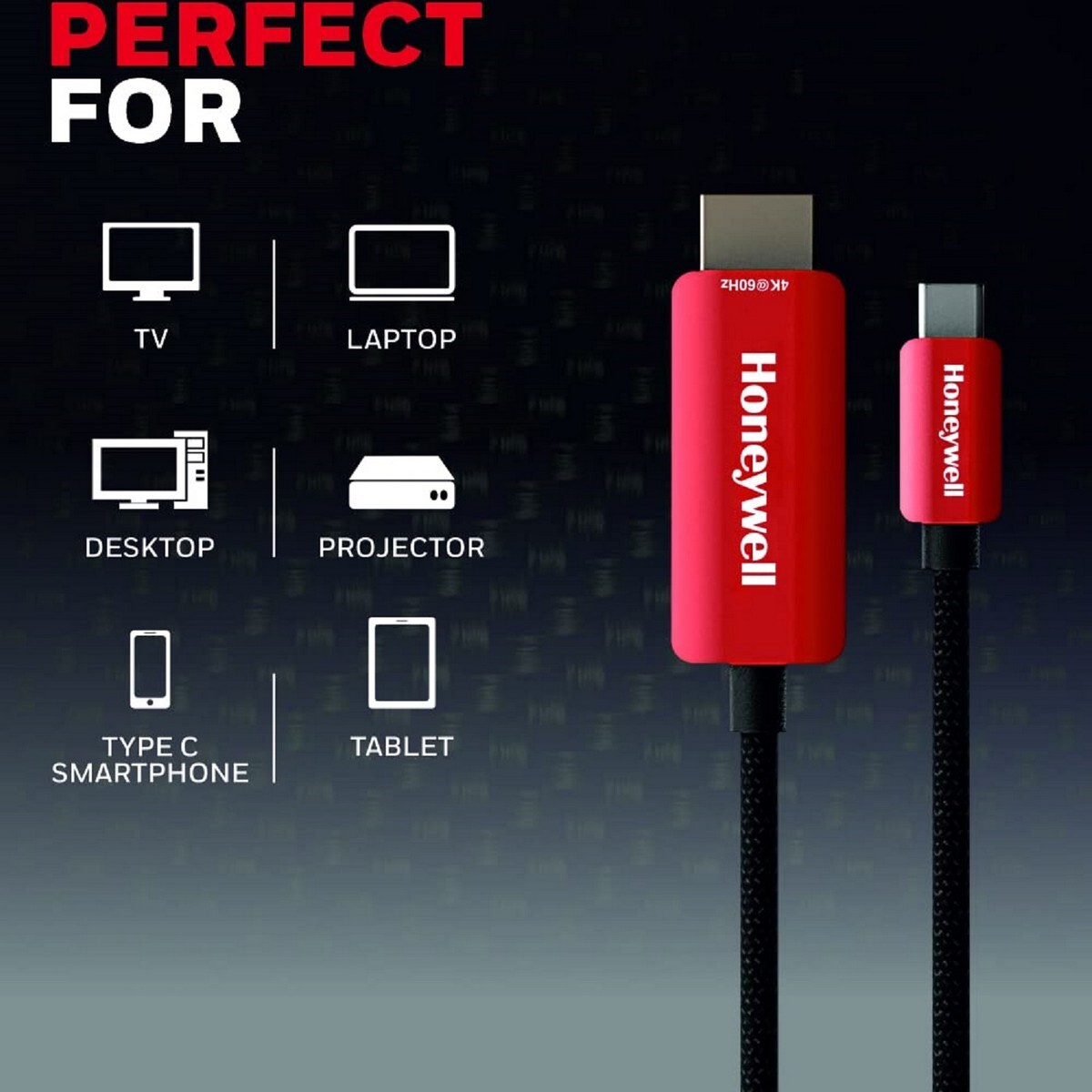 Honeywell Type-C to HDMI Cable 2 Meter