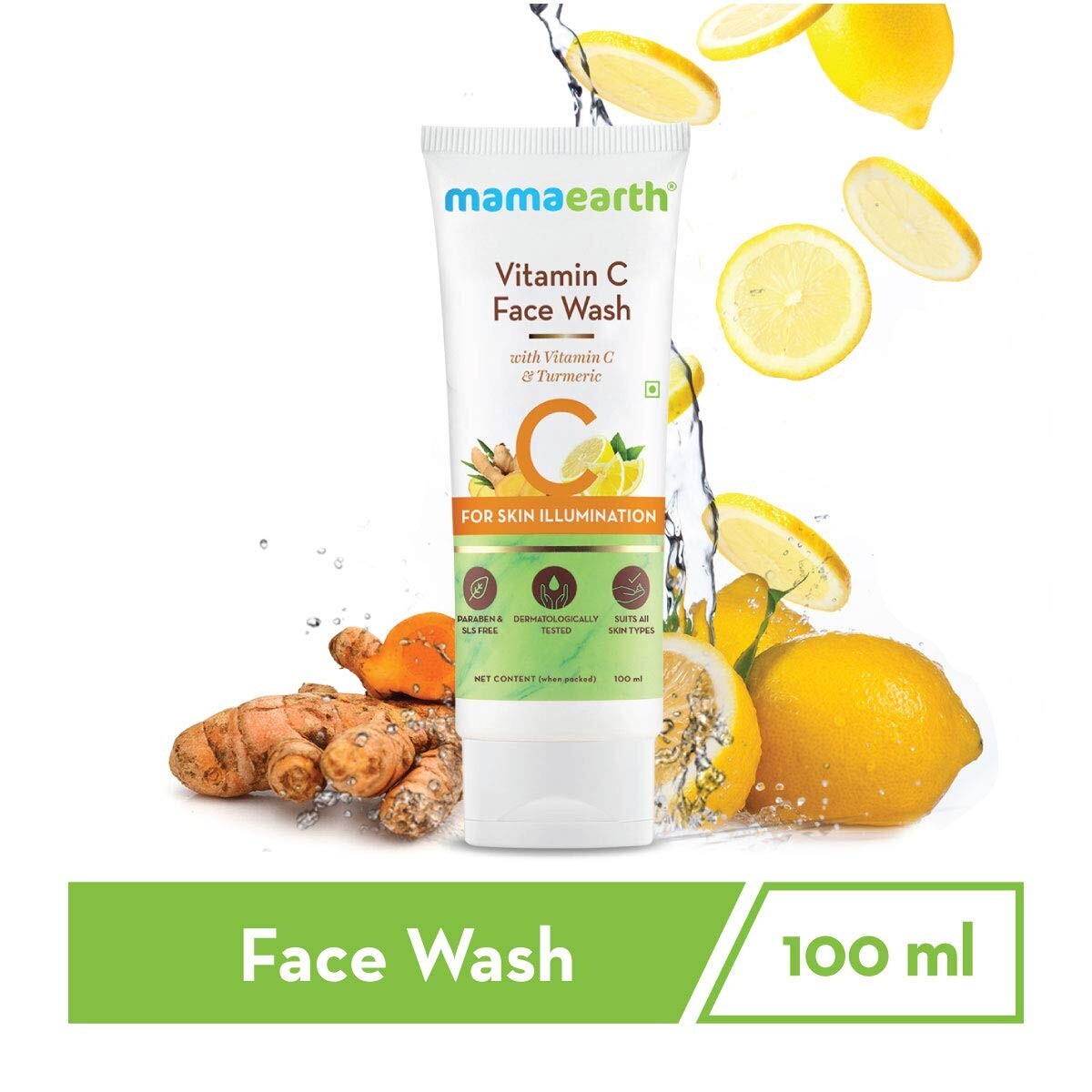 Mamaearth Face Wash Turmeric Skin Illumination 100ml
