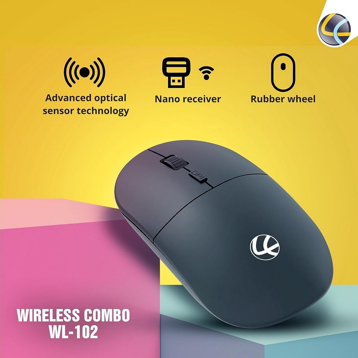 Lapcare WL-102 Wireless Keyboard and Mouse Combo