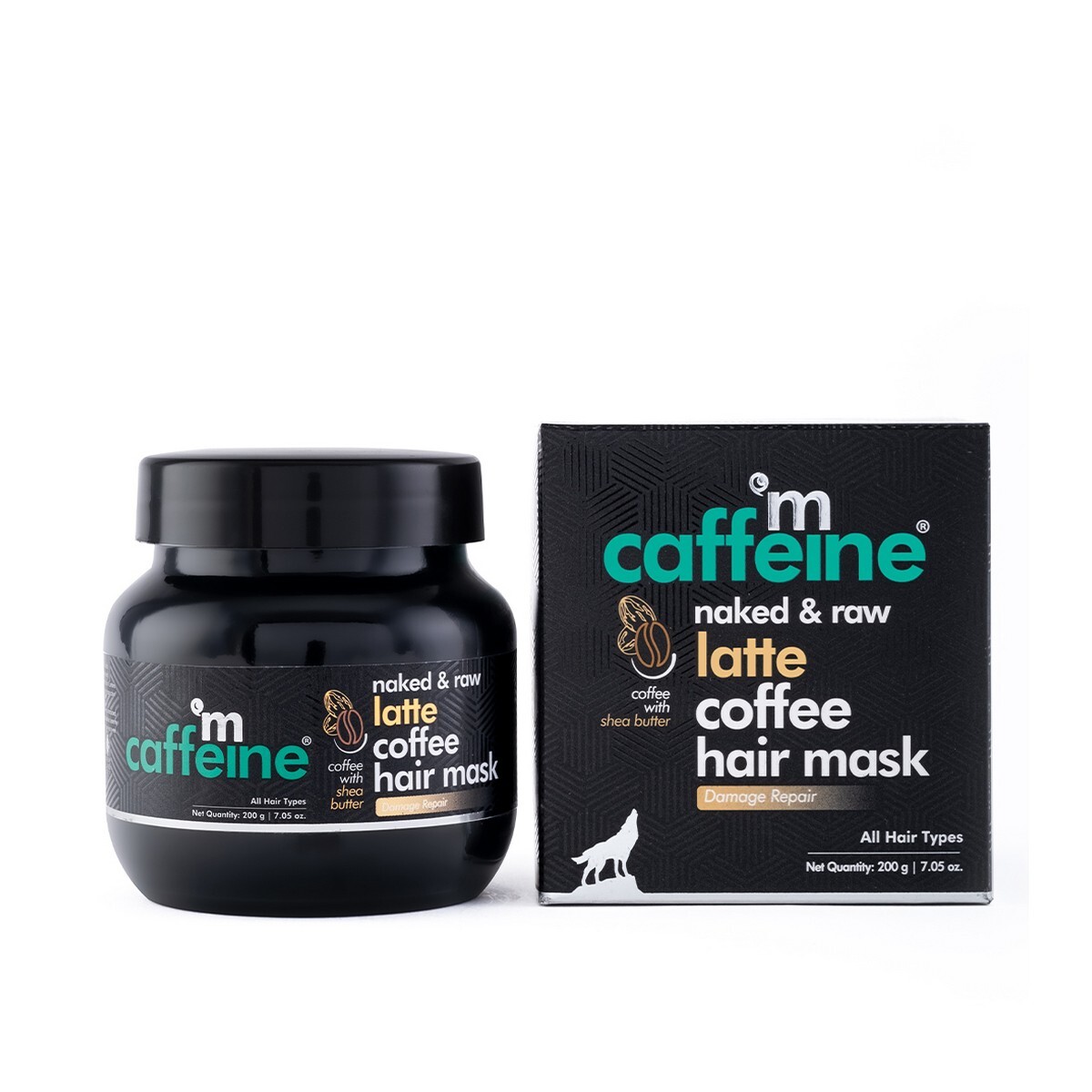 mCaffeine Naked & Raw Latte Coffee Hair Mask (200 gm)